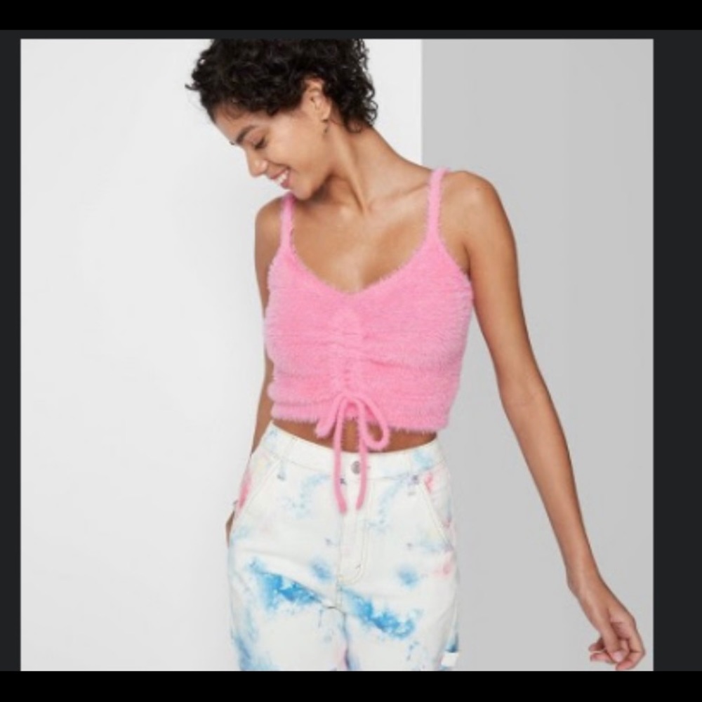 Pink Fuzzy Top